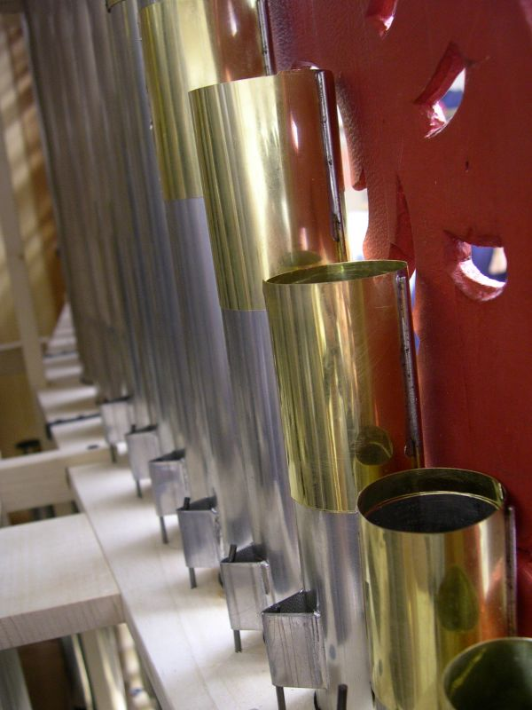 Tuyaux - Cabinet d'orgue transportable