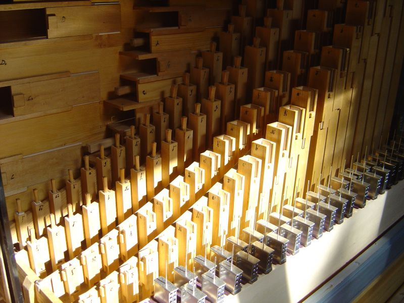 Tuyaux de l'orgue coffre - Particulier